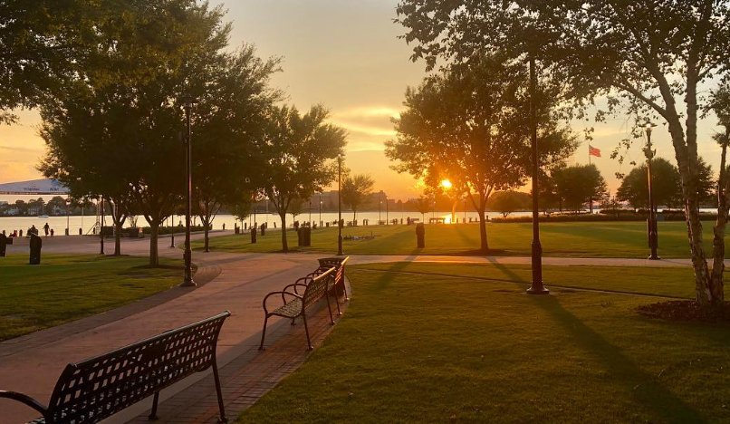 Indiana Riverfront Sunset Walk
