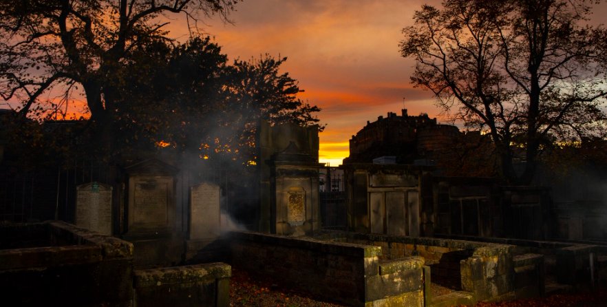 Historic Cemeteries at Dusk hero
